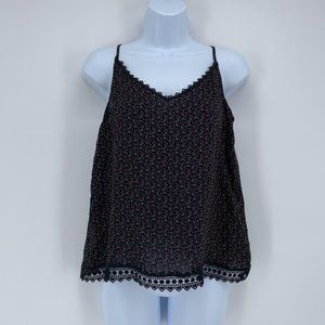 Vince Camuto NWOT Women's Rich Black Wistful Prairie Camisole Size XS